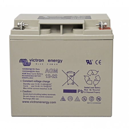 VICTRON ENERGY - BATTERIE SOLAIRE 22AH AGM 12V