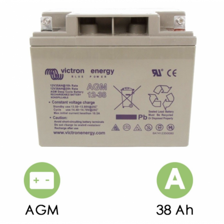 VICTRON ENERGY - BATTERIE SOLAIRE 38AH AGM 12V