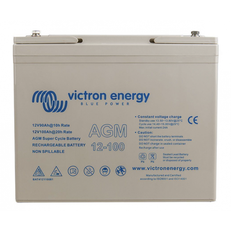 VICTRON ENERGY - BATTERIE SUPER CYCLE AGM 12V/100AH