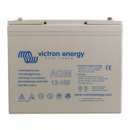 VICTRON ENERGY - BATTERIE SUPER CYCLE AGM 12V/100AH