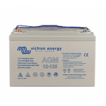 VICTRON ENERGY - BATTERIE SUPER CYCLE AGM 12V/125AH