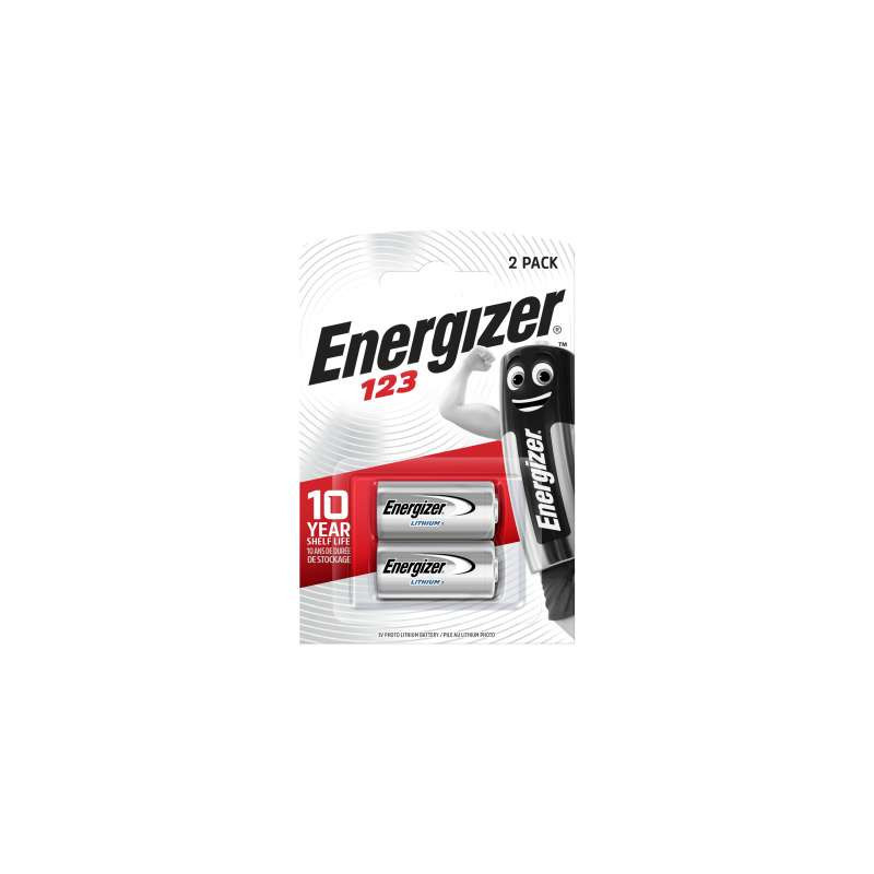Pile Energizer CR123A Blister de 2