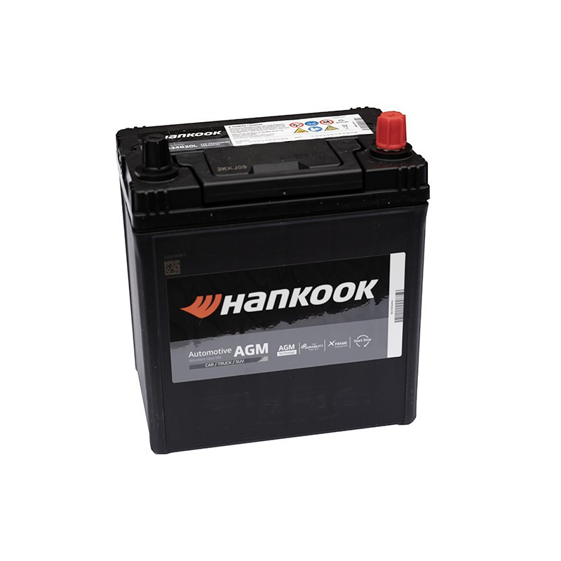 Batterie HANKOOK S34B20L  AGM 35Ah 340A